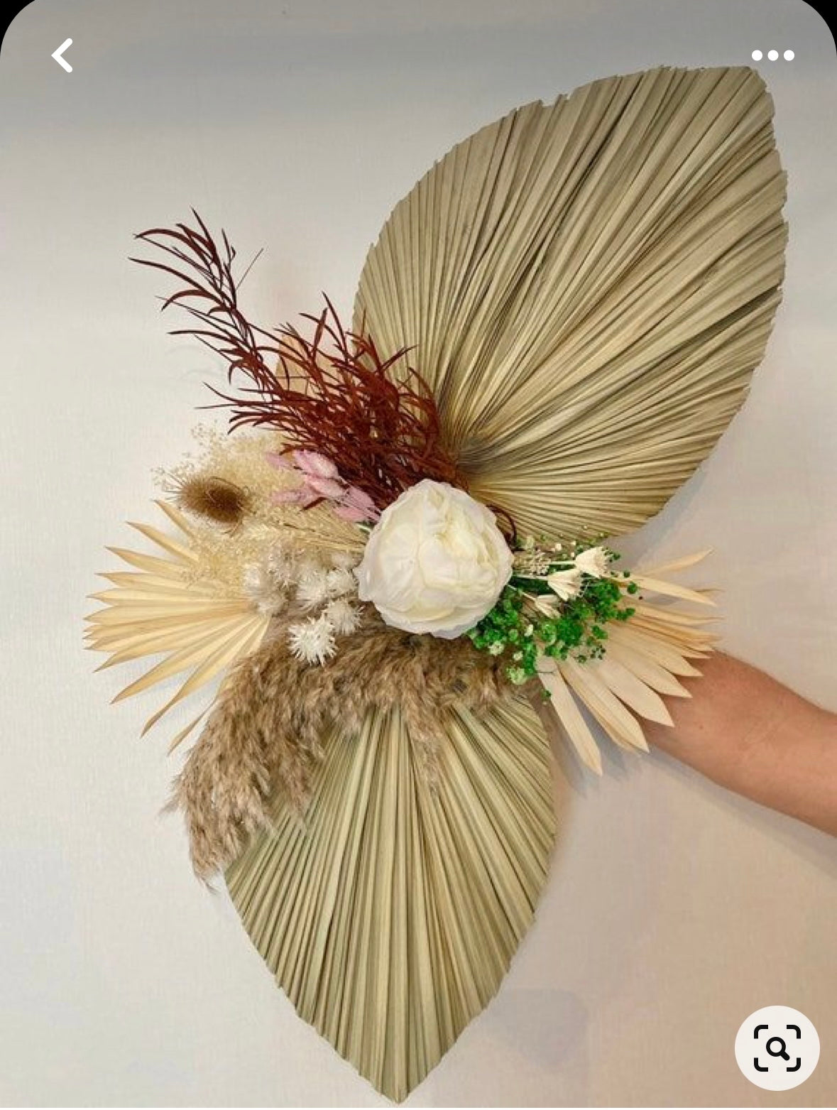 20X15" LARGE Natural Sun-Dried Boho-Style Palm Leaf Home Decor, Free Shipping!