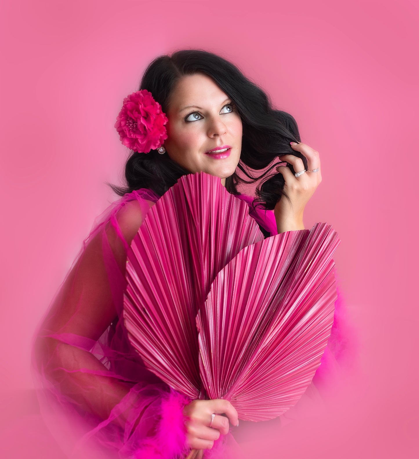 Includes 3 Palms: 12"W X 17"L Medium PINK Dried Palm Leaf | Palm Fan | Tropical Decor | DIY Floral Arrangements | Home | Party | Wedding | Boho Decor | Free Ships Flat, Ready to Use! 3 PCS