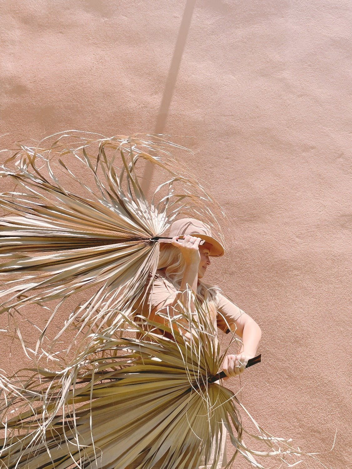 3ft. JUMBO Palm Leaf, Wispy-Ended Dried Palm Leaves, Beige Palm, Natural Sun-Dried Palm Leaf, Boho Home Decor, Wedding Party, Wall Decor, XL Large Dried Flowers