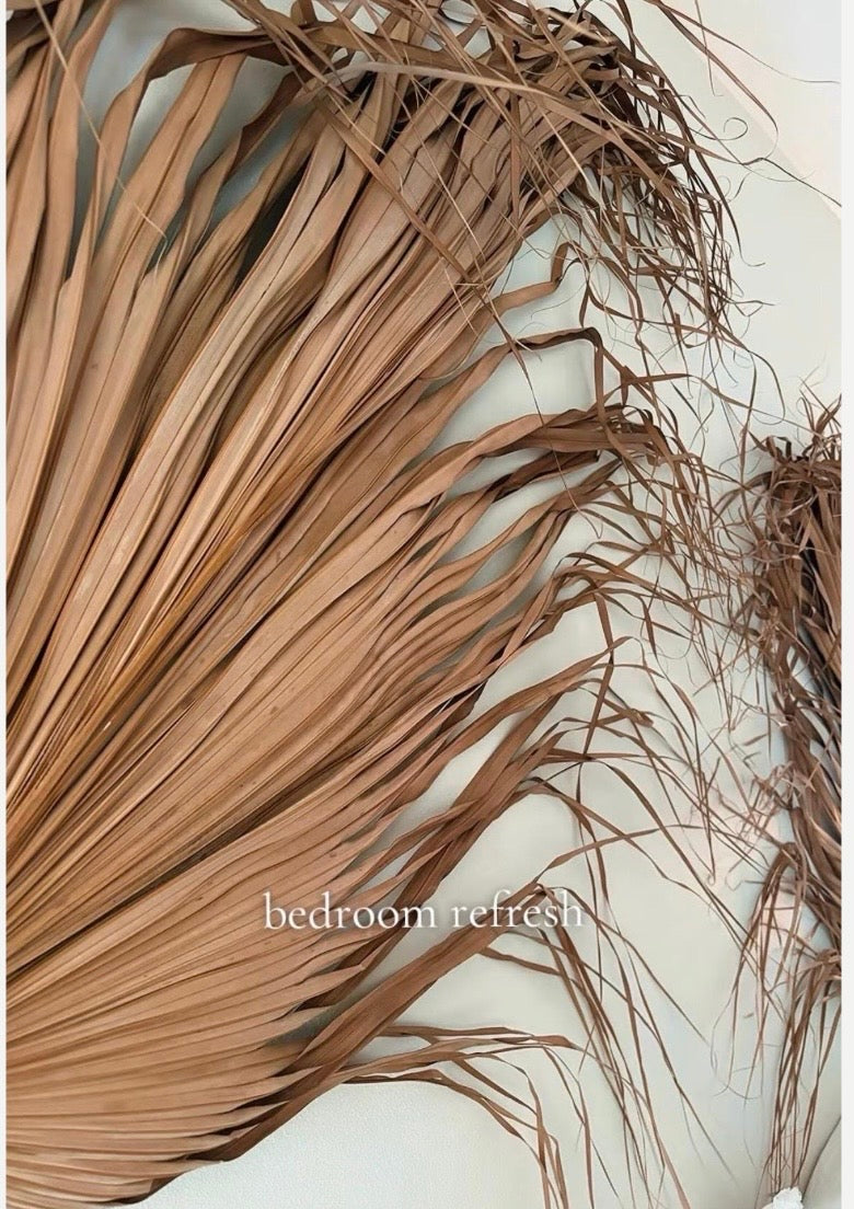 2 Jumbo Set of Dried Palm Leaves Decor, DIY Decor Material for Outdoor and Indoor, Boho Rustic Wedding Backdrops & Photoshoot Props
