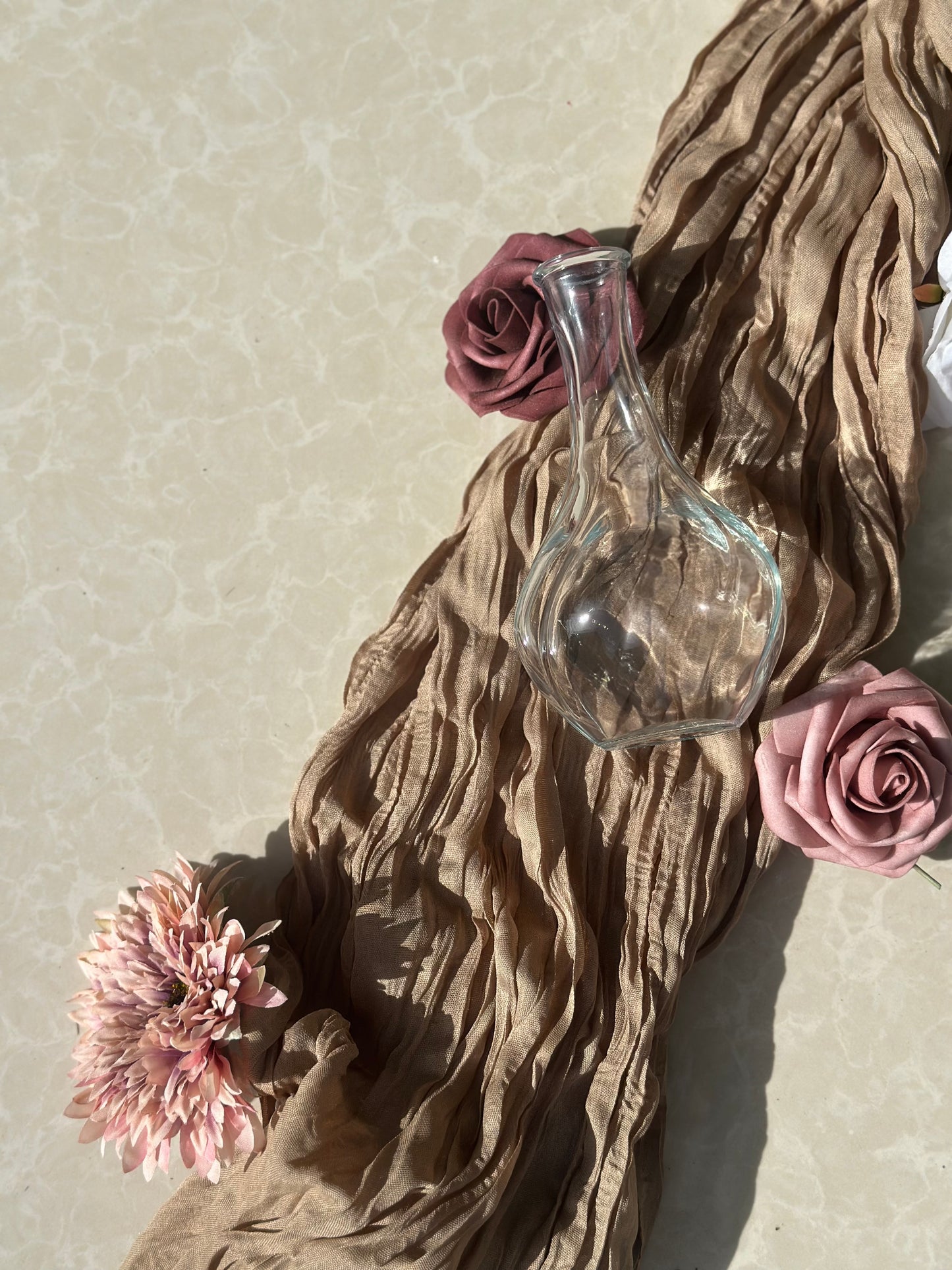 Mini Pampass Grass & Palm Bouquet Bundle + FREE Vase + FREE Shipping