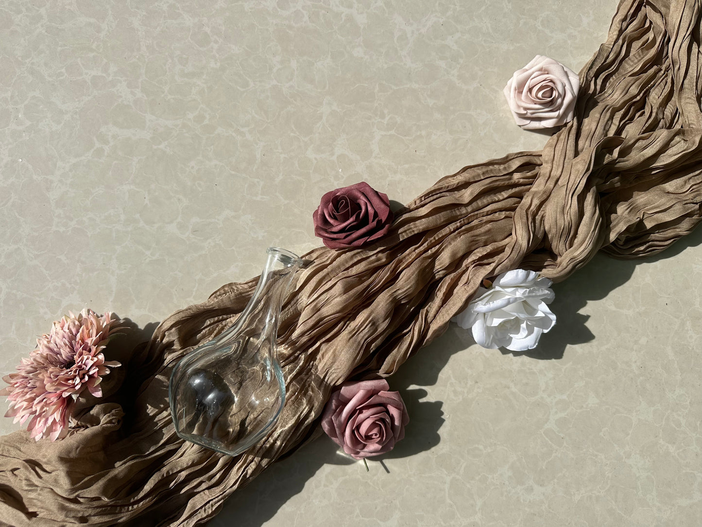 Mini Pampass Grass & Palm Bouquet Bundle + FREE Vase + FREE Shipping