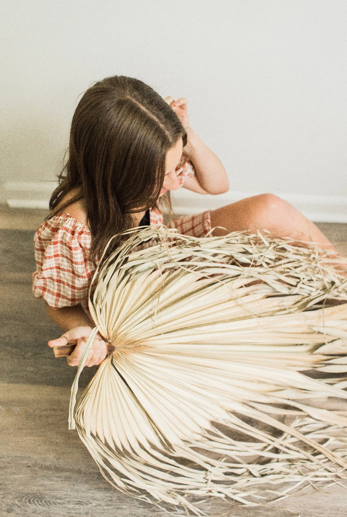 3ft. JUMBO Sun-Dried Wild Untouched Boho Palm Leaf Wispy Frond